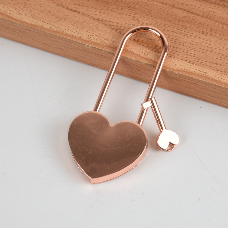 45*100mm long shackle padlock wholesale love heart lock and key padlock for sale