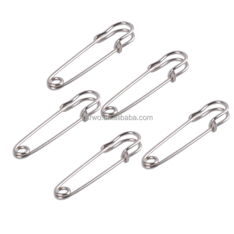 Jiawo Direct Manufacturer High Quality Stainless Steel Safety Pins, Large Safety Metal Pins