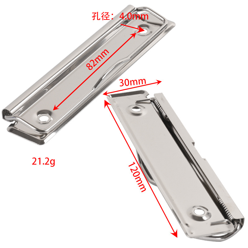 Jiawo Board Clip 120mm Metal Binder  Clipboard Clips Metal Wire Clips For Papers