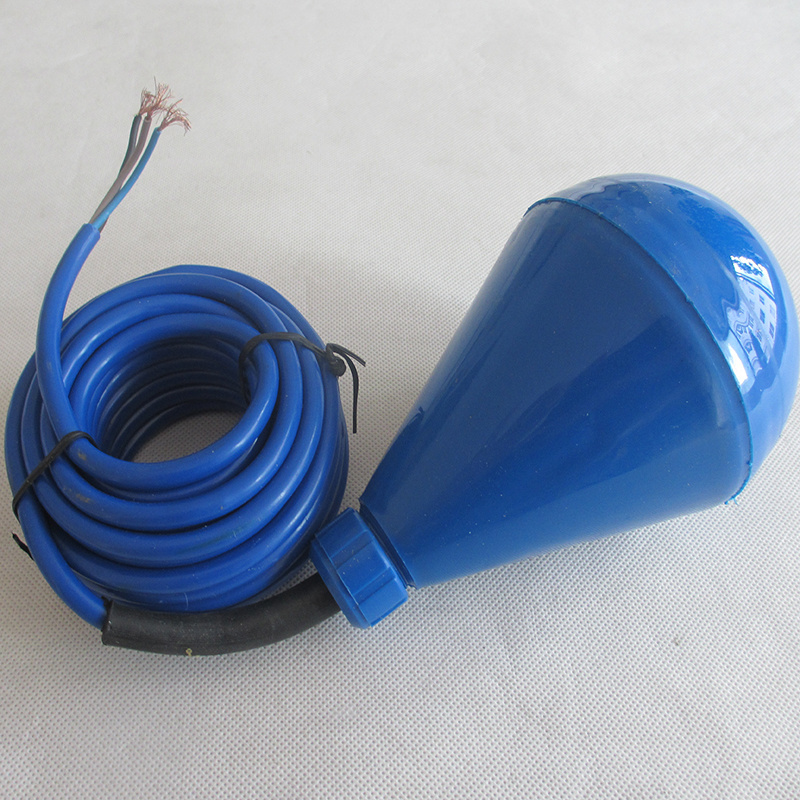 Drop-shaped float switch 15A water tank float switch rubber cable PP water Electrical level control float switch