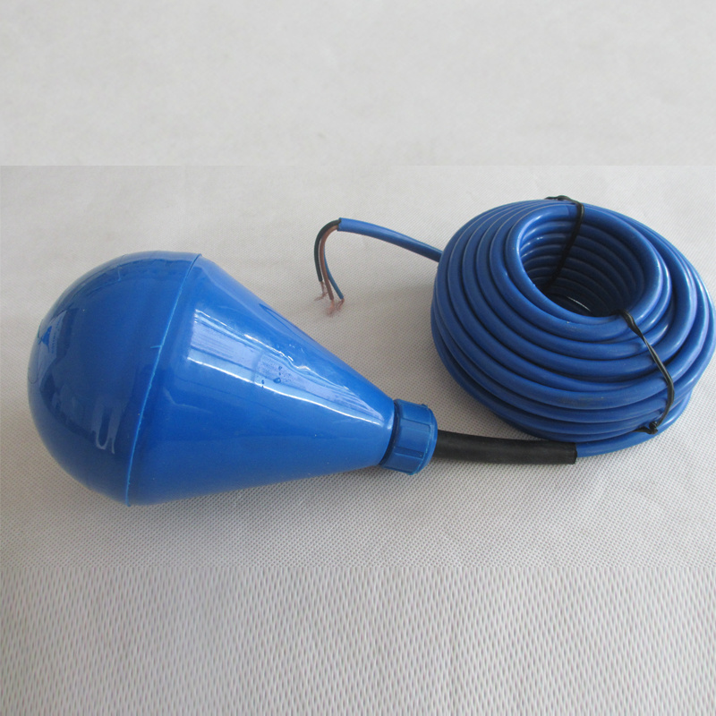 Drop-shaped float switch 15A water tank float switch rubber cable PP water Electrical level control float switch