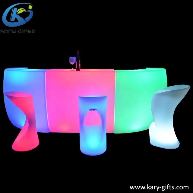 Illuminated led portable bar glowing tables led bar counter