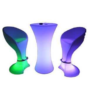 Wholesale Illuminated Glow Round Cocktail Bar Table