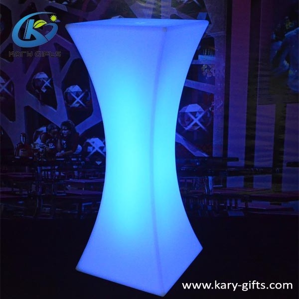 Led Night Light Up Club Square Bar Table