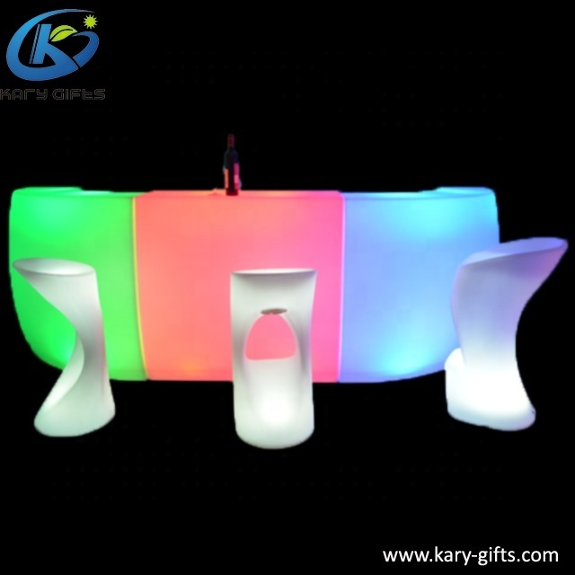 Illuminated led portable bar glowing tables led bar counter