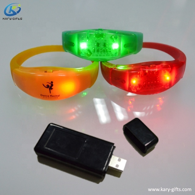 API and SDK Timer Paid Center LED Flashing Bracelet Light Up Bracelet Timer LED Wristbands