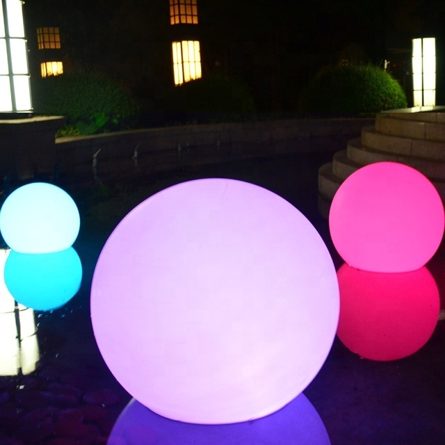 IP68 Floating Waterproof Remote Control Wireless Illuminated RGB Led Glow Ball Light