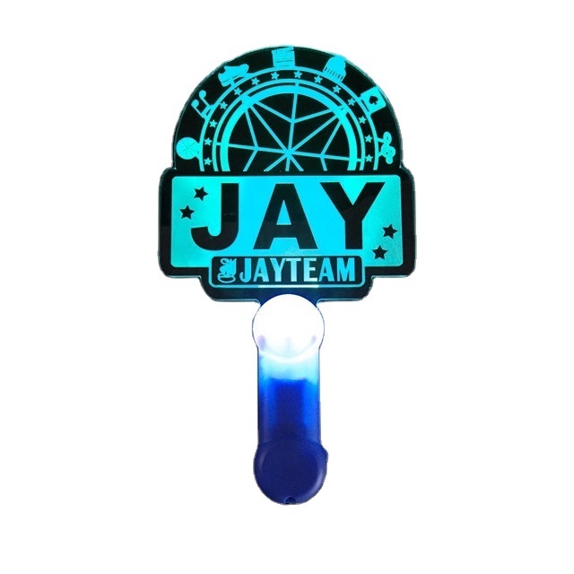 Acrylic Customized Logo Printed LED Cheering Colorful Concert Led Light Stick