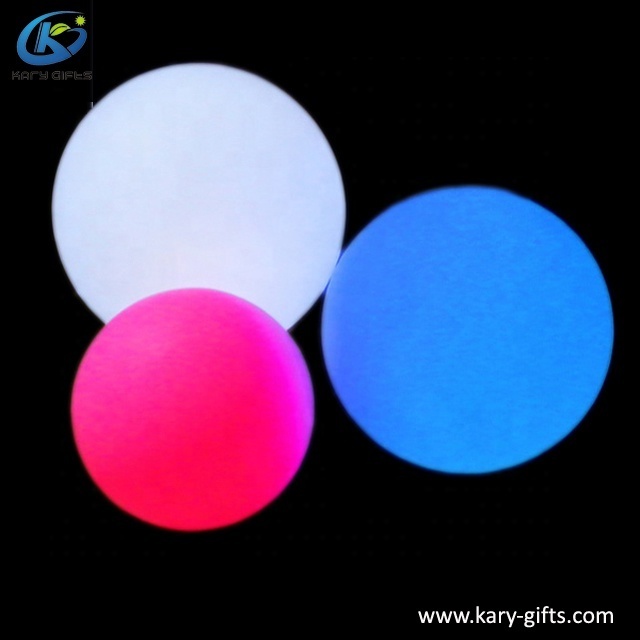 Polyethylene battery operated LED sphere light