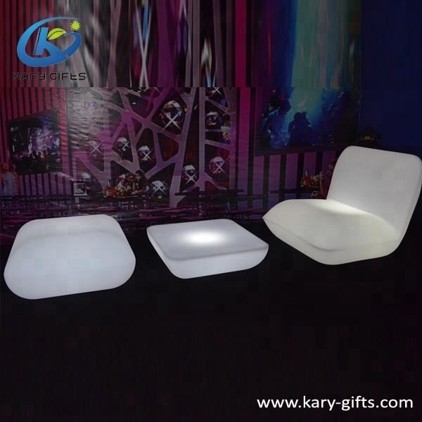 Light Up Colorful Lounge Plastic LED Patio Garden Furniture Outdoor Furniture