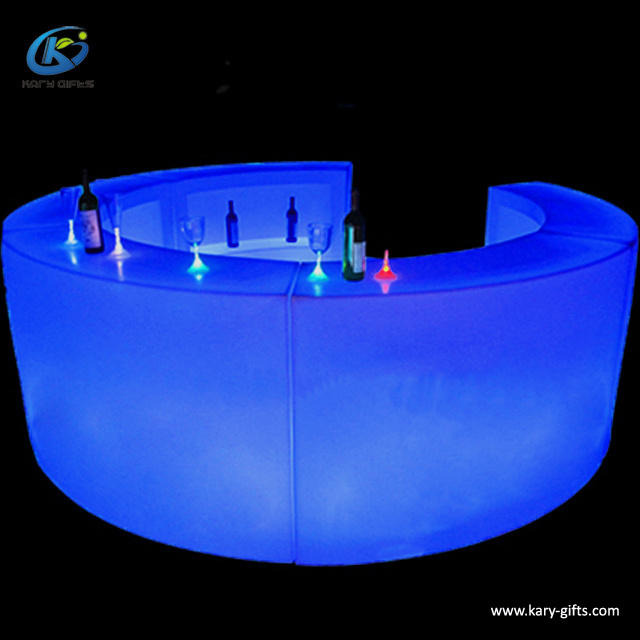 Commercial Modern Bar Glow Round Circle Led Bar Counter