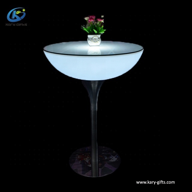 Led Lighted Furniture Bar Height Patio Table