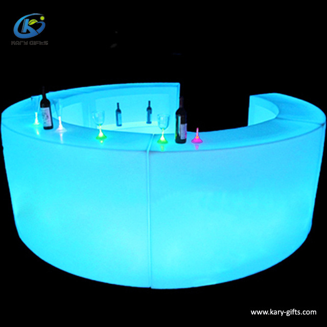 Commercial Modern Bar Glow Round Circle Led Bar Counter