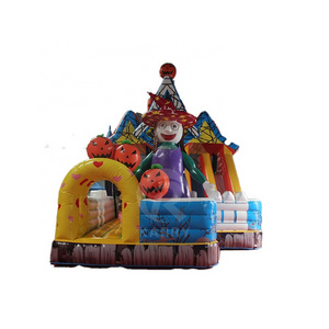 Cartoon version of inflatable doll Halloween costume inflatable bounce house with slide popular castle halloween witch Castle