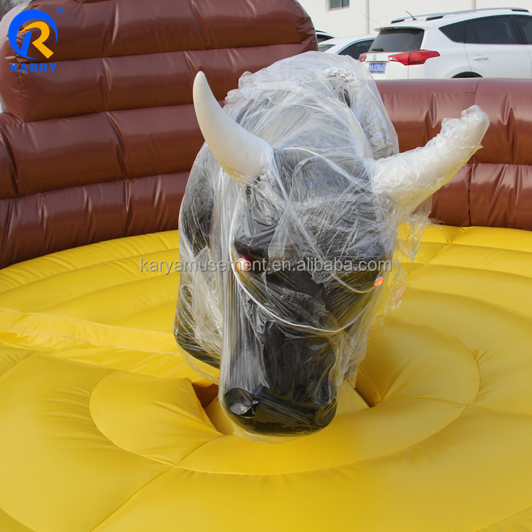 Hot Sale Rodeo Bull Ride Game Inflatable Mechanical red bull bullfighting manufacturer inflatable jump house for sale