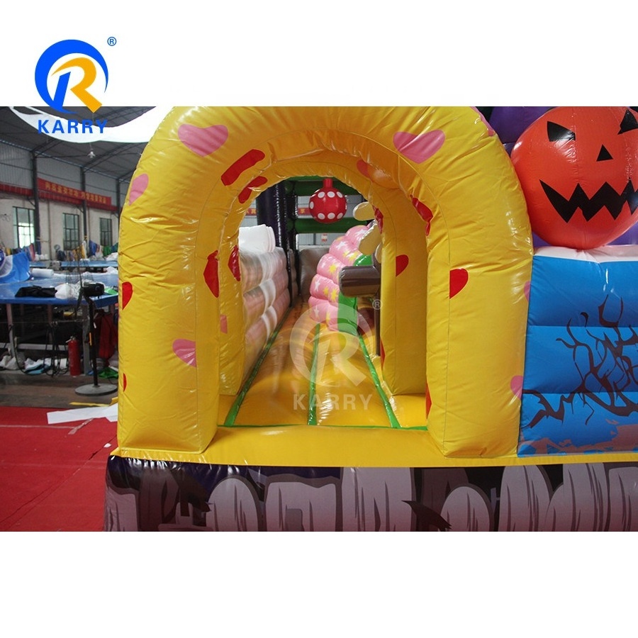 Cartoon version of inflatable doll Halloween costume inflatable bounce house with slide popular castle halloween witch Castle