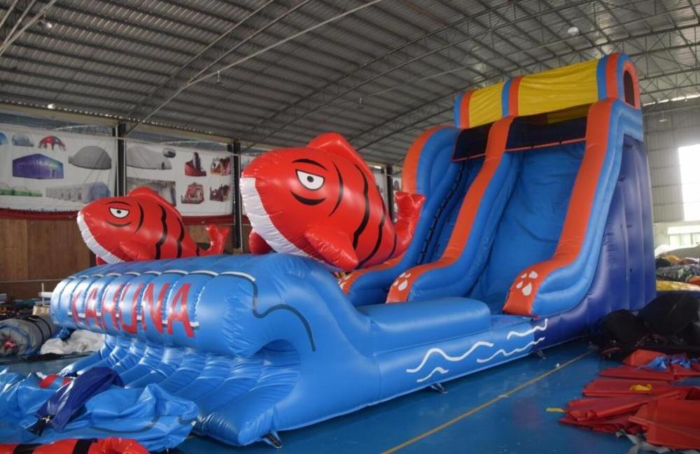 New big Kahuna Small Indoor Inflatable Water Slide with pool for Home or rental use inflatable jumper water slide