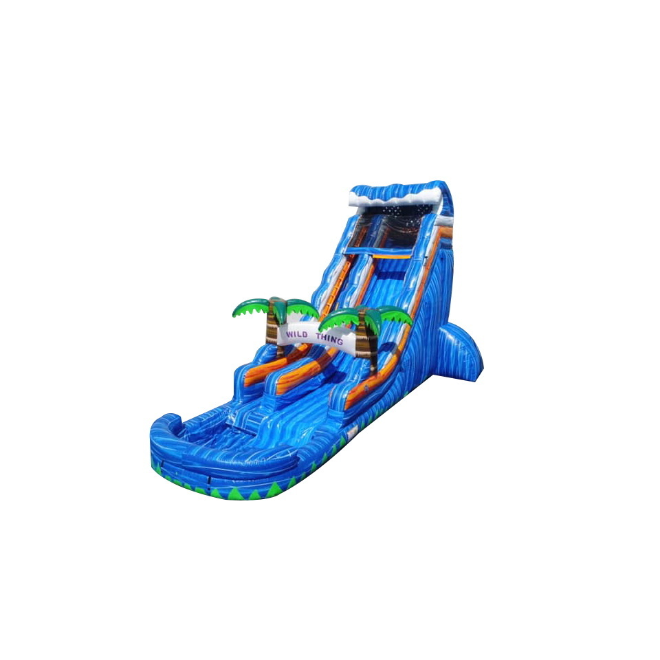 Commercial Inflatable Jungle Water Slide with Pool Inflatable Juegos Marble Palm Tree Bouncer Slide for Adults Outdoor Games