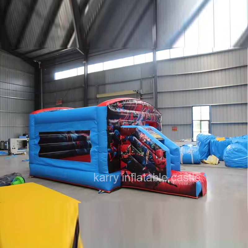 Spiderman Inflatable Castle Combo Slide inflatable bounce house with slide Inflatable Bouncy House With Slide Bouncer Castle