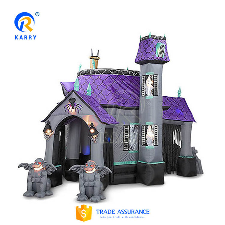 Personalised Haunted houses inflatable bounce house for party good quality air jumping castle for kids and adults