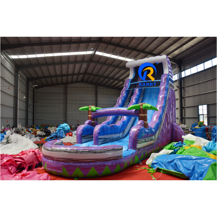 2023 Customized Commercial Factory Price Outdoor Wholesale Inflatable Water Slide With Swimming Pool