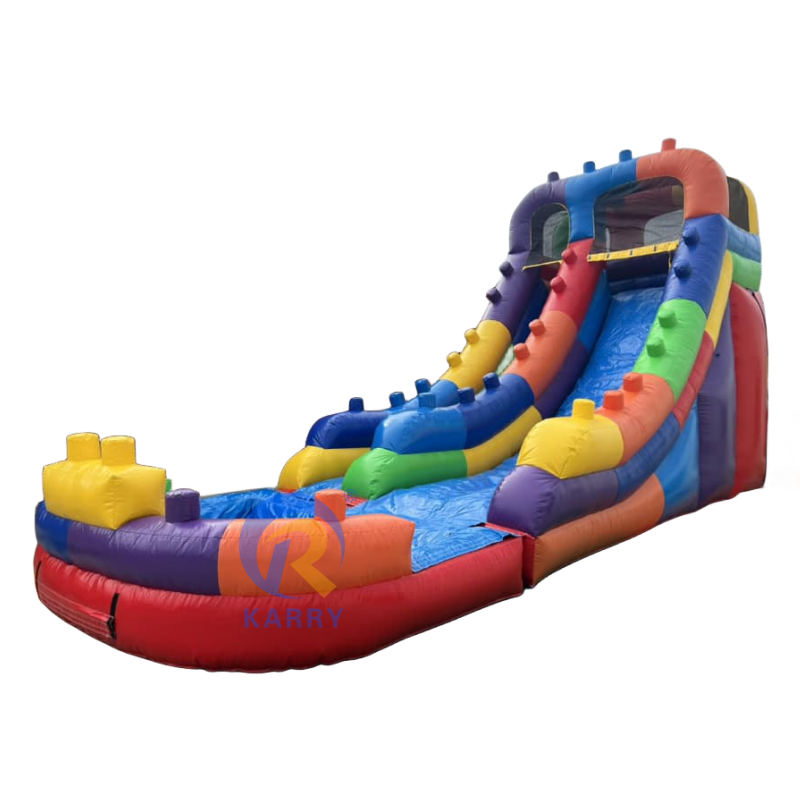 Building blocks slide outdoor amusement toys children adult slide commercial water slide outdoor equipment