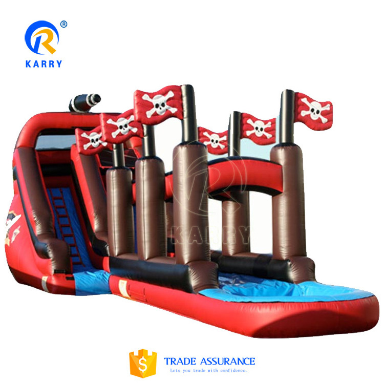 Playful and imaginative inflatable water slide efficient use of inflatable water slides Cute little monster air slide for sale