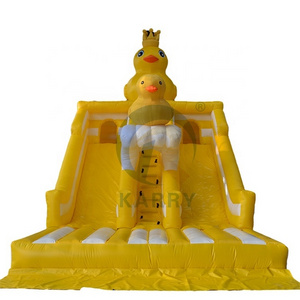 Jumping Castle Little Yellow Duck Theme Slide Inflatable Castle Children's Park Inflatable water slides with double slides