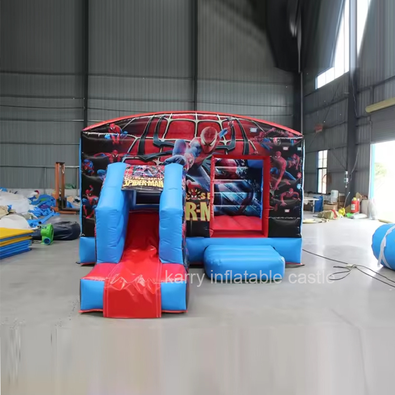 Spiderman Inflatable Castle Combo Slide inflatable bounce house with slide Inflatable Bouncy House With Slide Bouncer Castle