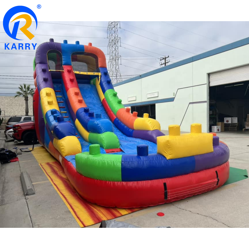 Building blocks slide outdoor amusement toys children adult slide commercial water slide outdoor equipment