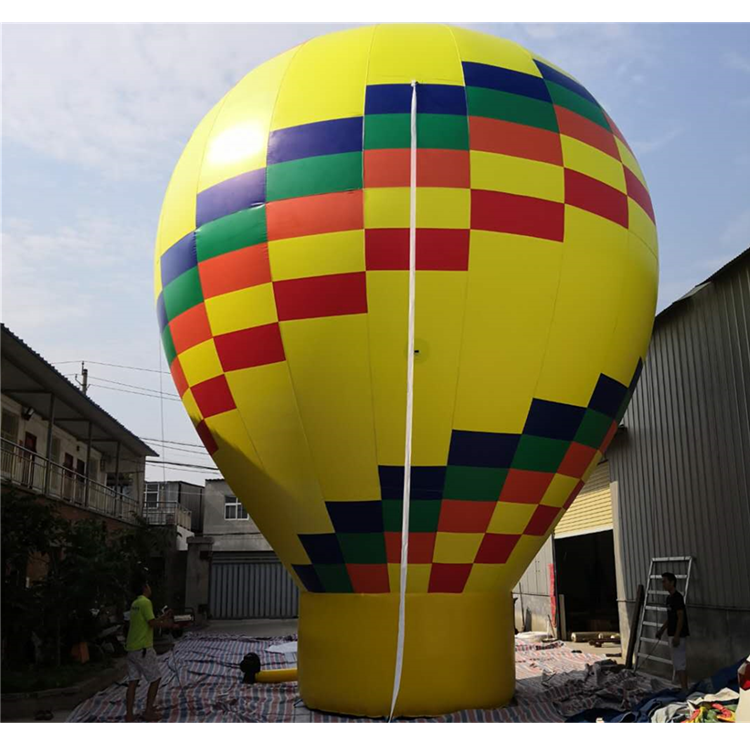 Advertising Hot Air Balloon Inflatable Ground Balloon For Promotion Party Use 8m Height Air Colorful Balloon For Sale