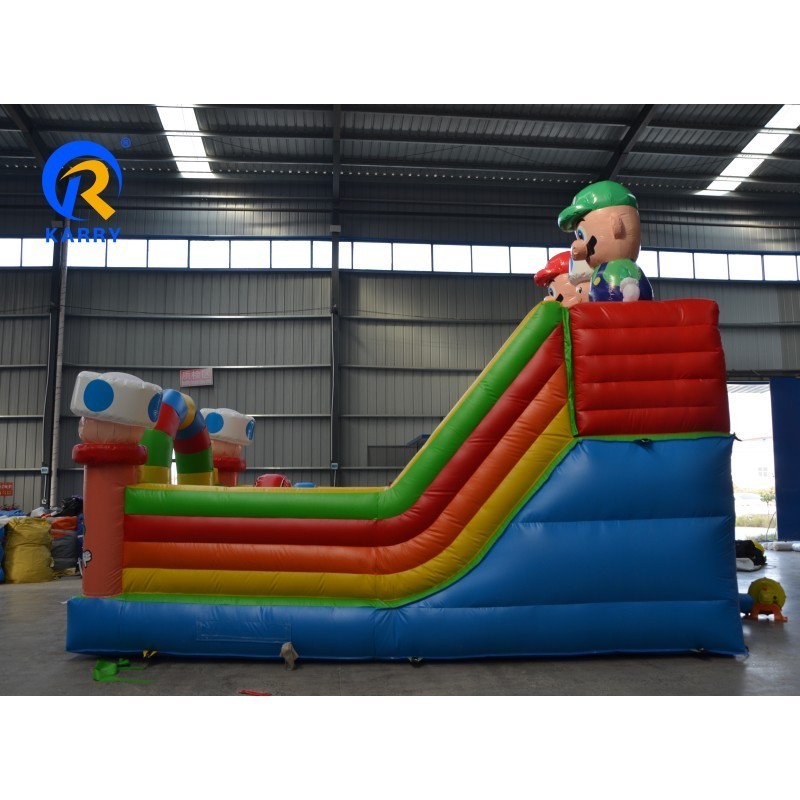 2023 new design Mario cartoon bouncy castle inflatable bouncer bouncy jumping castle slide low price for commercial rental