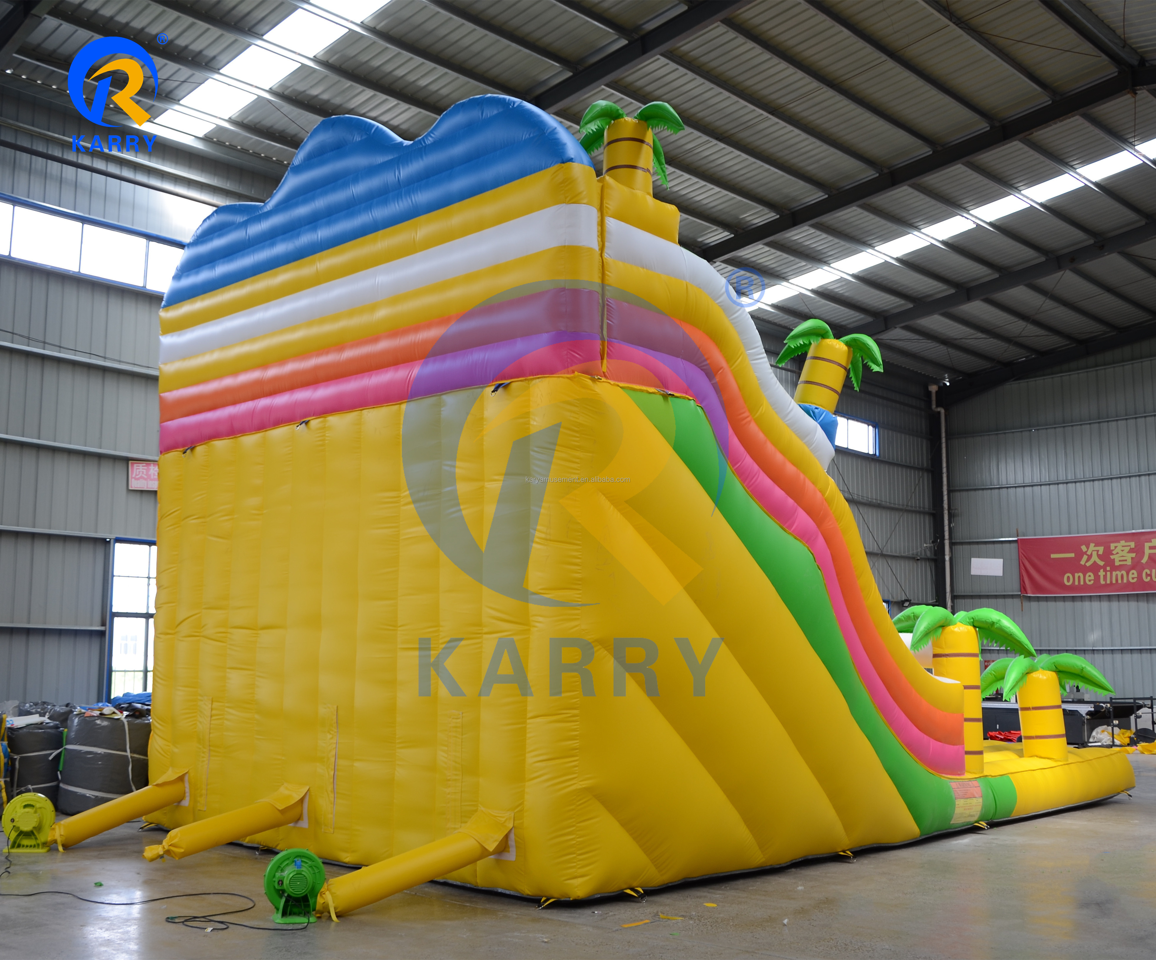 Forest Castle Slide Trampoline Park Equipment Children's Toys Super Trampoline  Dinosaur slide