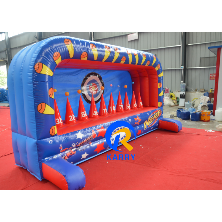 Outdoor inflatable party game inflatable basketball game for sale