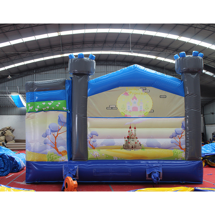 CHINA suppliers Unicorn plus Rainbow Bridge bouncy castle with kids like small slide commercial unicorn bounce house  for rental