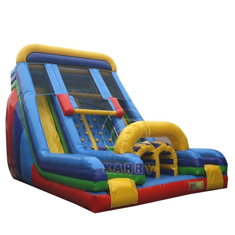 KARRY Factory wholesale children's bouncer slide Children's rock climbing competitive game double slide inflatable water slide