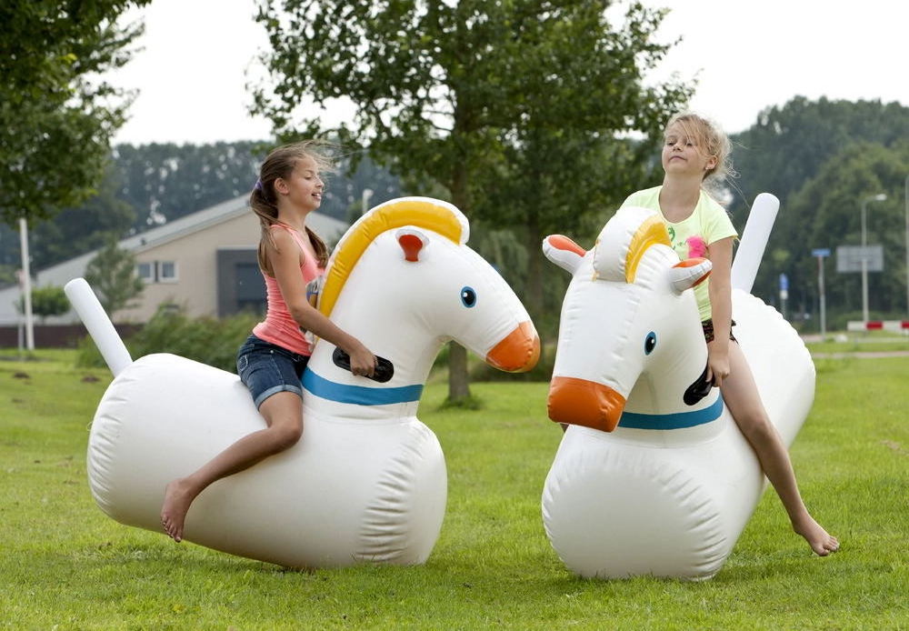 Airtight Inflatable Derby Race Horse Inflatable Pony Hop Bouncy Horse For Horse Racing Game