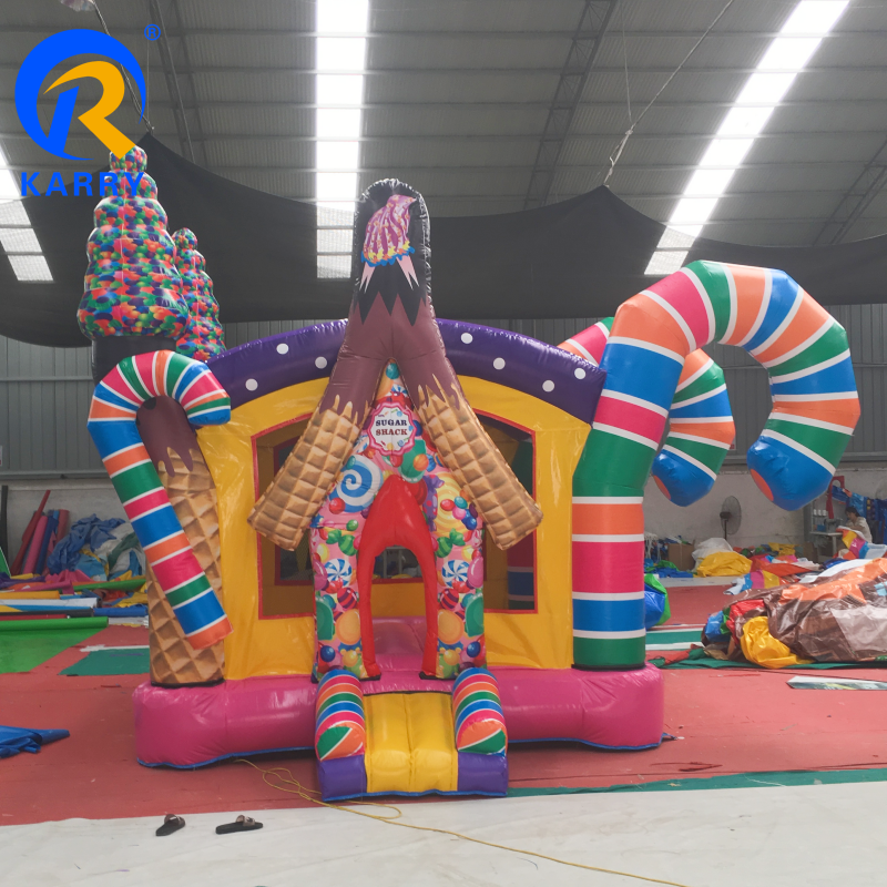 Candy inflatable bouncer playground bouncy jumping castle bounce house jumper trampoline inflatable playground  backyard  use