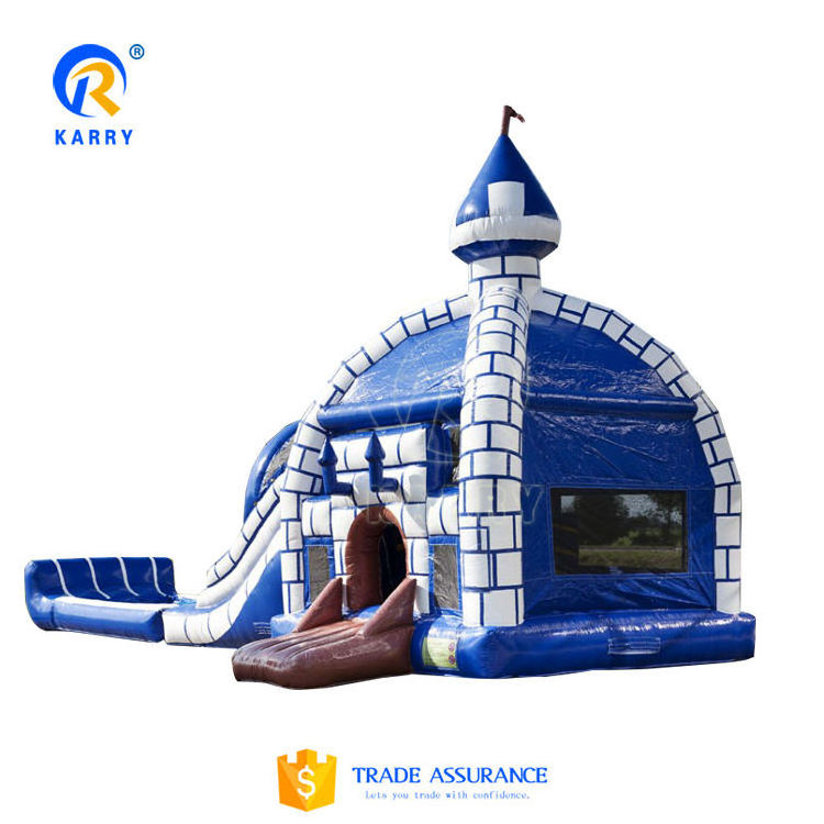 Igloo type inflatable castle slide outdoor activity equipment inflatable castle toys inflatable bounce house with slide