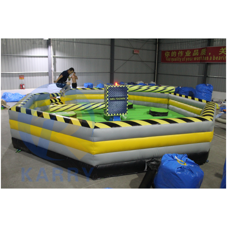 Hot sale Meltdown mechanical interactive jumper inflatable interactive game interesting games for adults and kids