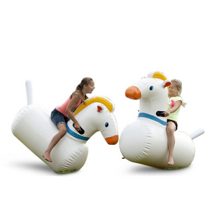 Airtight Inflatable Derby Race Horse Inflatable Pony Hop Bouncy Horse For Horse Racing Game