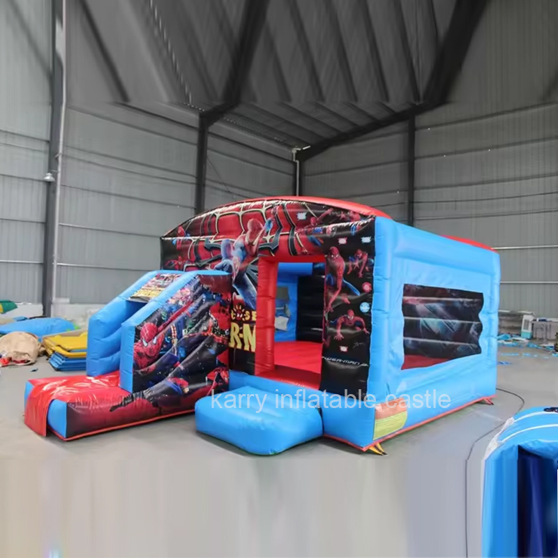 Spiderman Inflatable Castle Combo Slide inflatable bounce house with slide Inflatable Bouncy House With Slide Bouncer Castle