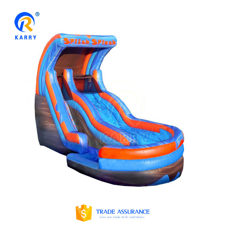 Customized Swimming Party Games Inflatable Water Slide With Pool For Kid Adult kids Rock climbing game