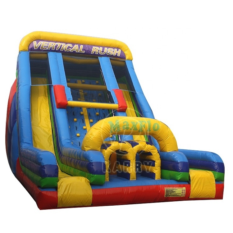 KARRY Factory wholesale children's bouncer slide Children's rock climbing competitive game double slide inflatable water slide