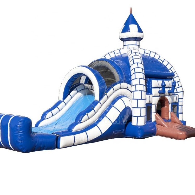 Igloo type inflatable castle slide outdoor activity equipment inflatable castle toys inflatable bounce house with slide