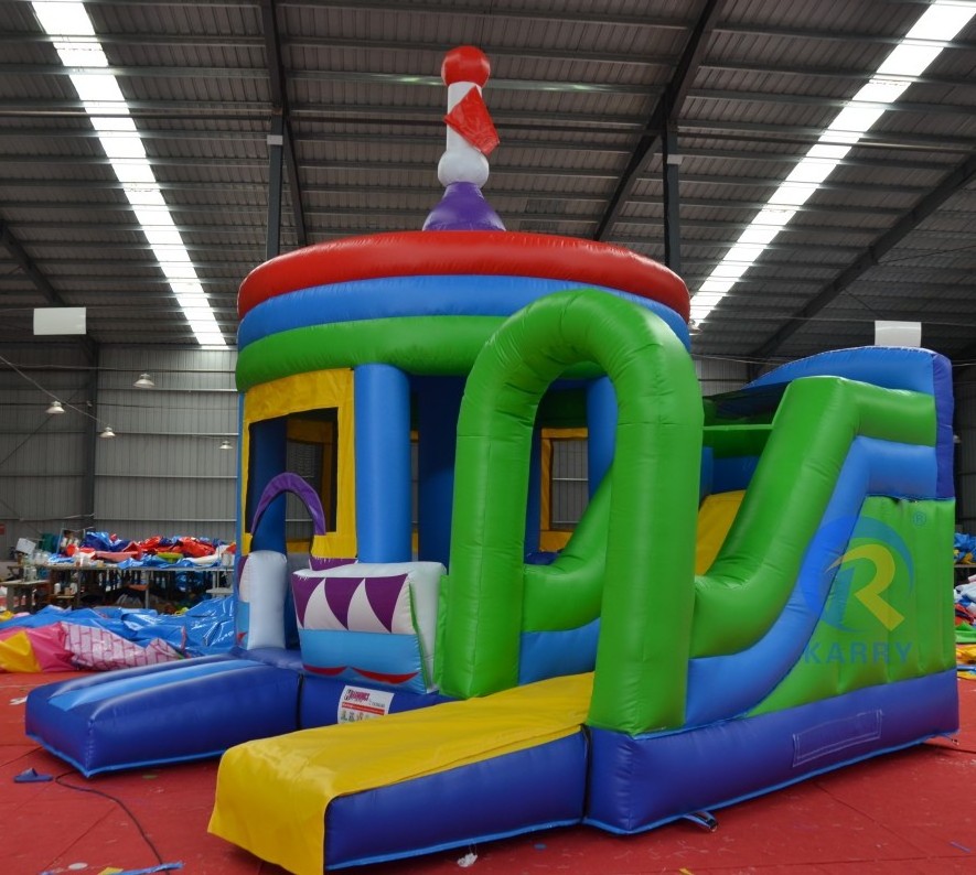 Popular Inflatable Castle Slide inflatable bounce house with slide Commercial Event Promotion A bouncy castle with a dome