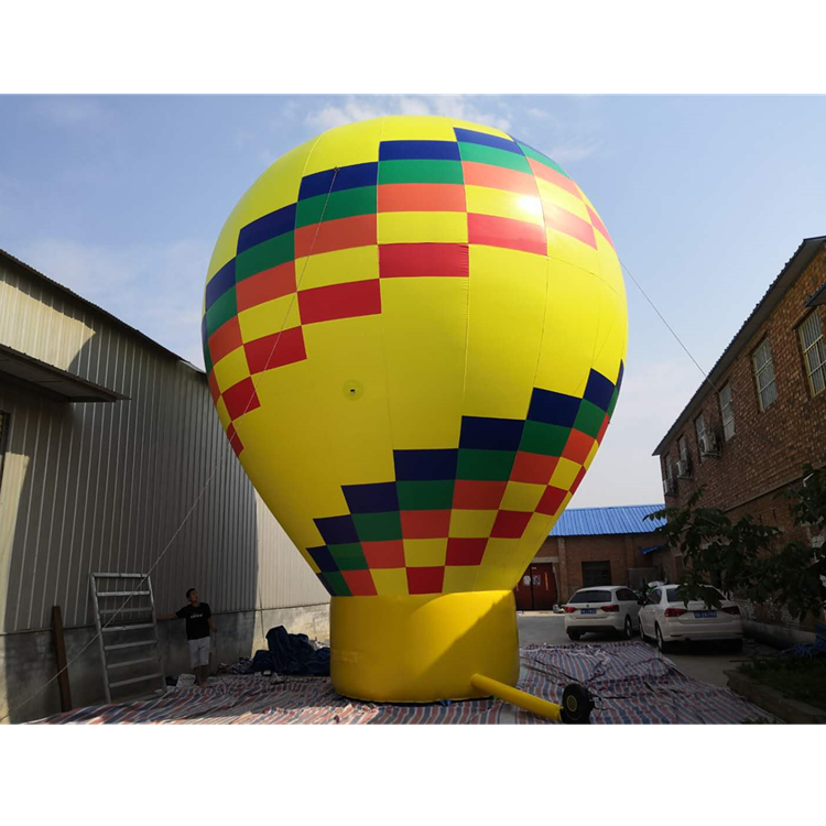 Advertising Hot Air Balloon Inflatable Ground Balloon For Promotion Party Use 8m Height Air Colorful Balloon For Sale