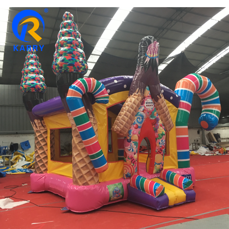 Candy inflatable bouncer playground bouncy jumping castle bounce house jumper trampoline inflatable playground  backyard  use