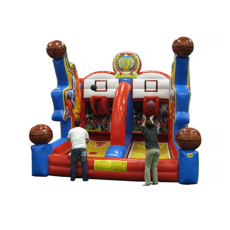 Hot inflatable Interactive carnival sport games inflatable shooting stars basketball shootout game