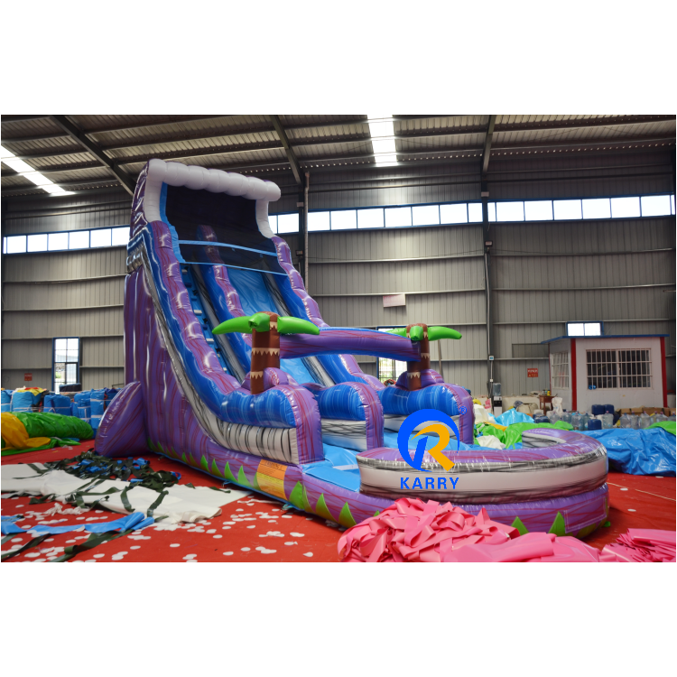 2023 Customized Commercial Factory Price Outdoor Wholesale Inflatable Water Slide With Swimming Pool